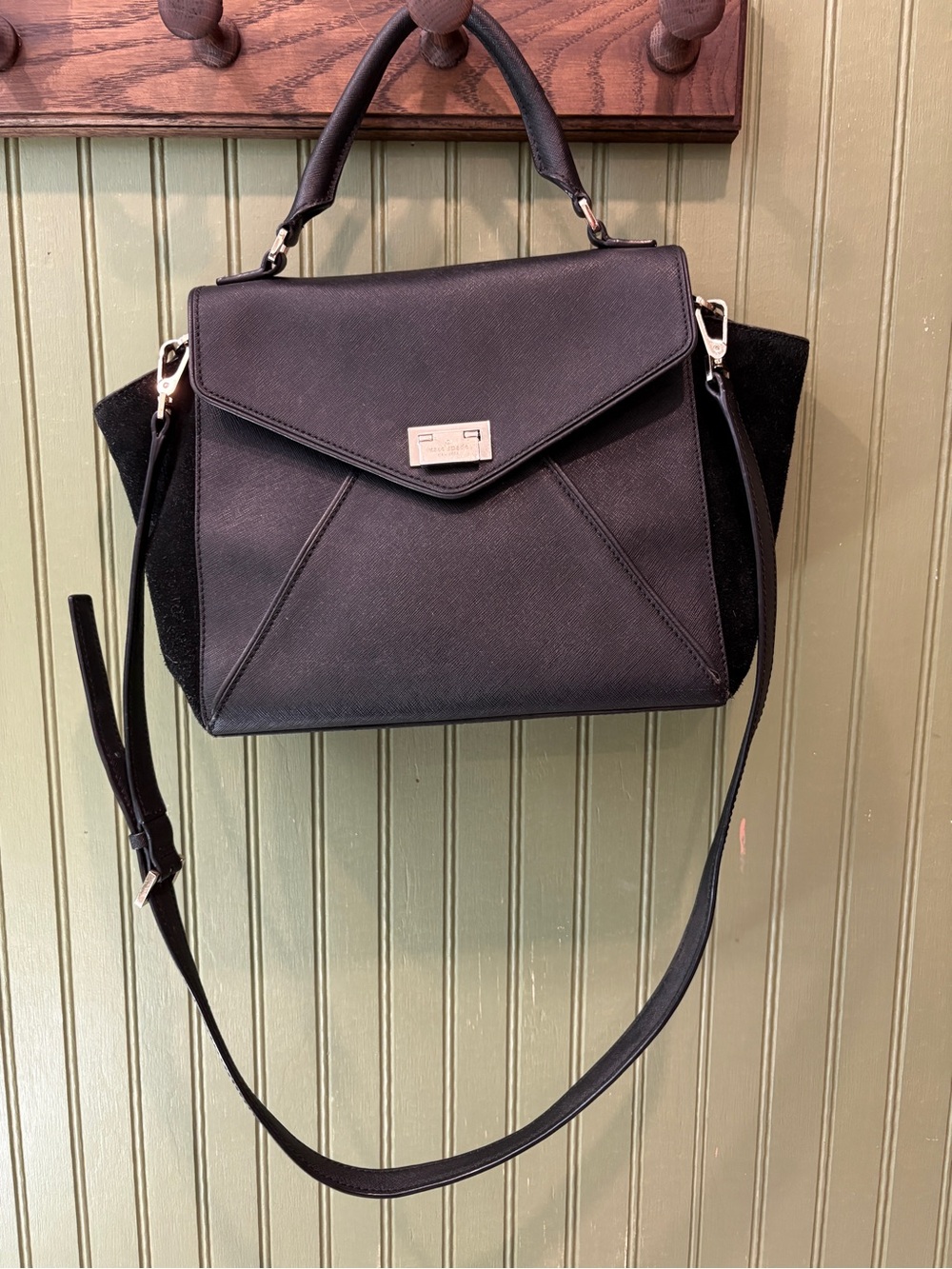 Kate Spade Classic Black Structured Satchel Handbag